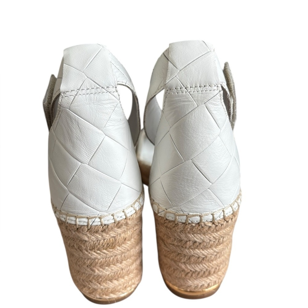 NWOB Franco Sarto Women's Clemens espadrille wedge sandals white size 10 - Picture 4 of 7